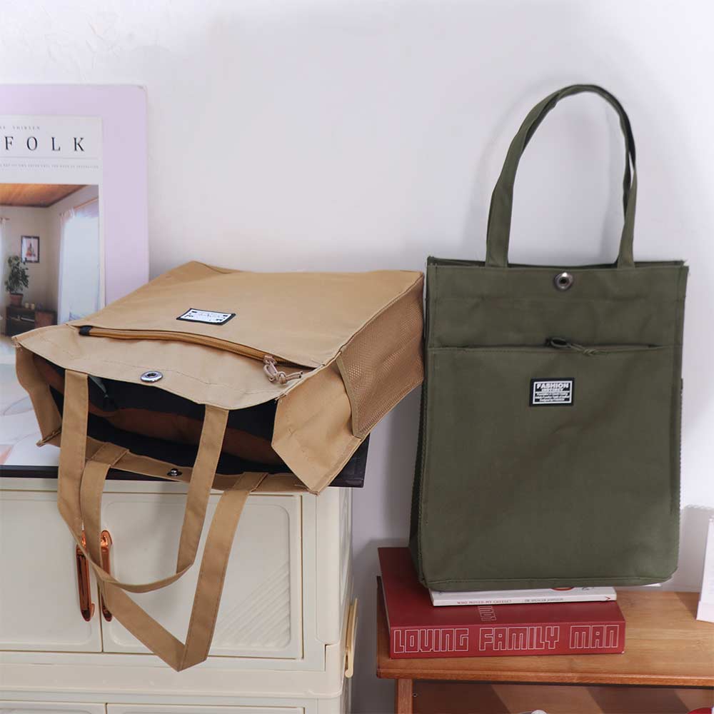 Large Capacity Male Commuting Tote Bag Casual Portable File Bag Stylish Lightweight Handbag  Travel