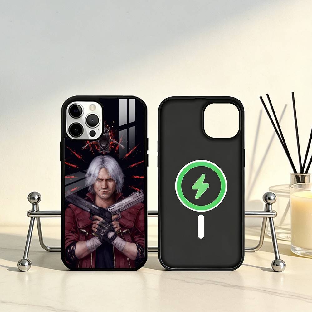 Чехол для телефона Game D-DEVIL MAY C-Cry для iPhone17,16,15,14,13,12,11 Plus,Pro Max Магнитный для Magsafe Беспроводной зарядки