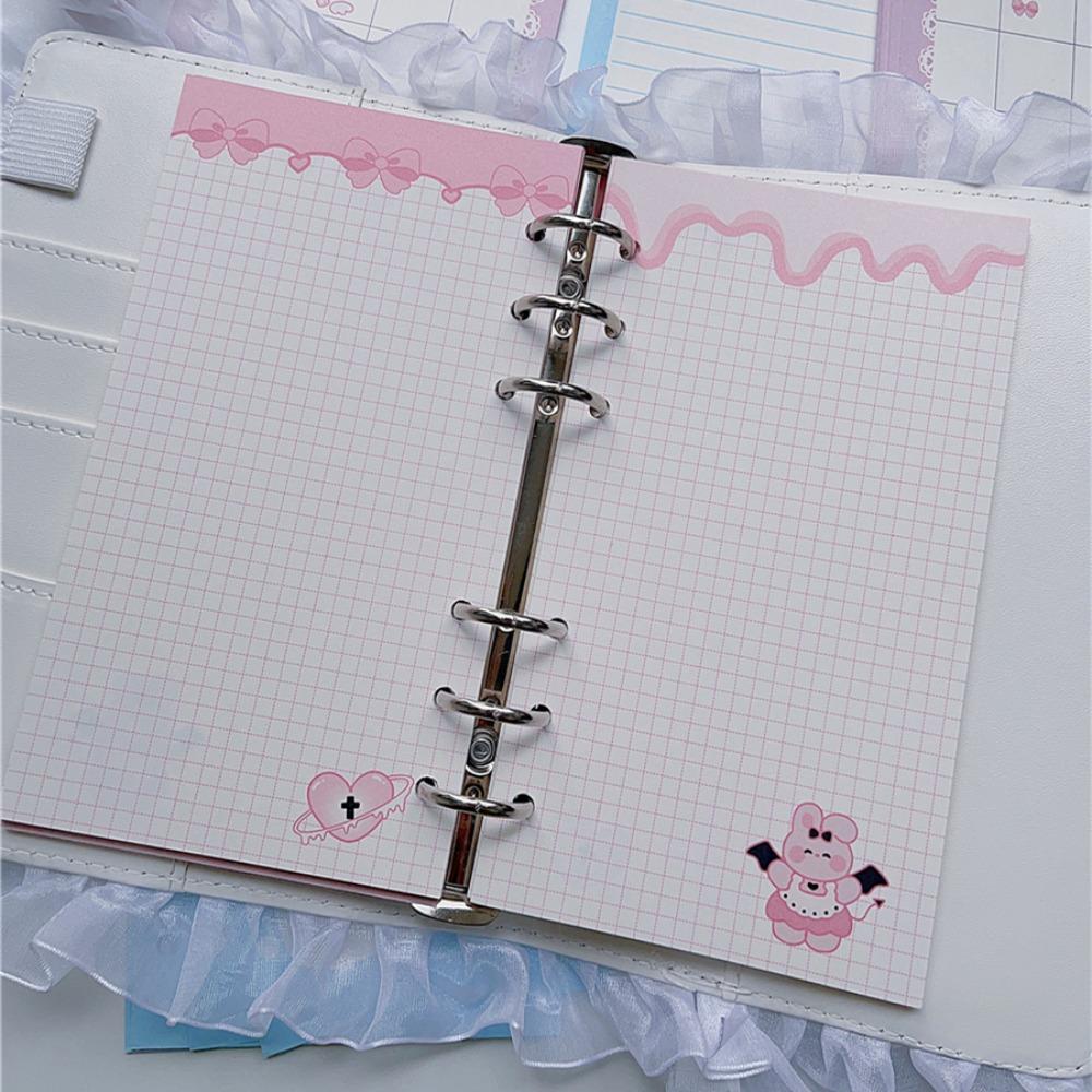 Сердце Внутренний Сменный Спиральный Переплет Бумага 45 Листов Тетрадь Индекс Внутренняя Страница Дети Студенты Подарки