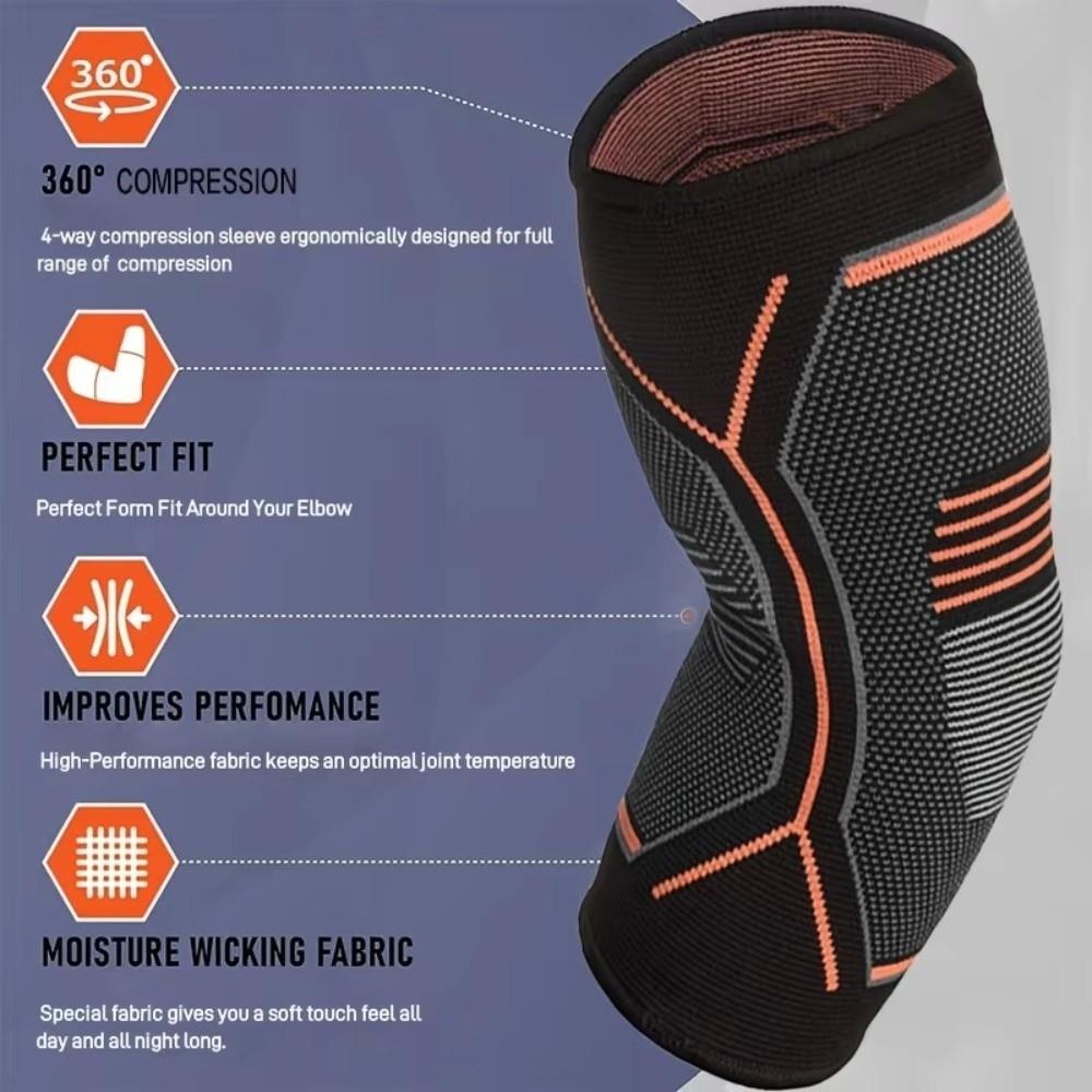 Elastic Fitness Elbow Brace Breathable Elbow Pads New Arm Sleeve Men Women