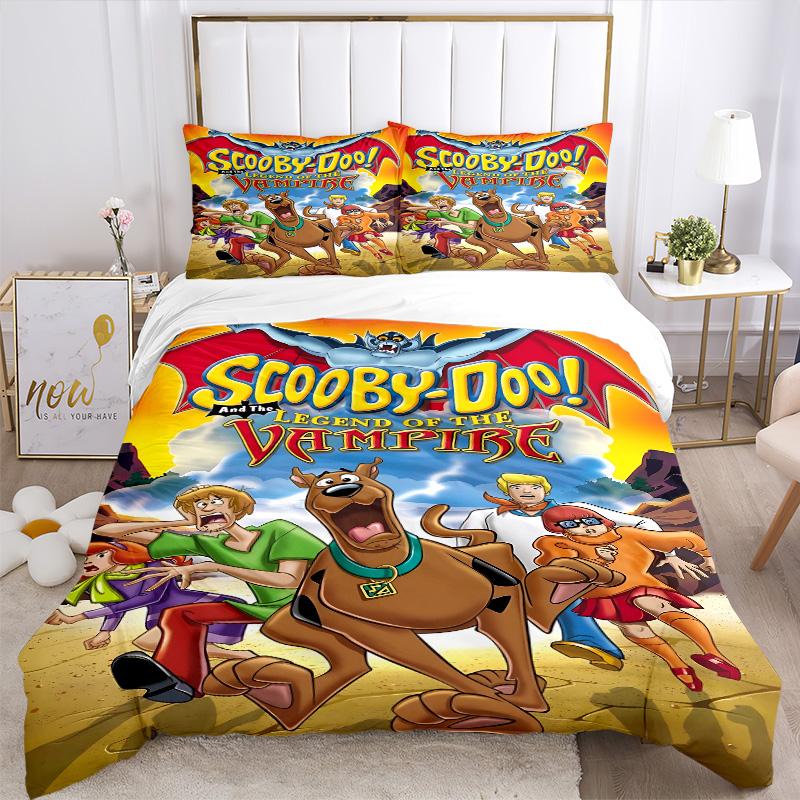 Scoobydoo Vampire Legend Print 3Pcs Bedding Setduvet Cover With 2 Bedropillowcase Home Birthday Gift