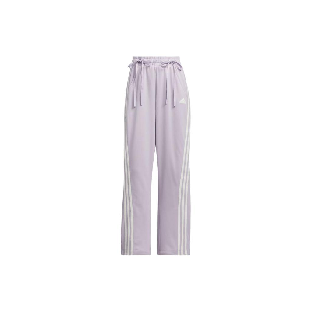 adidas Женские свободные спортивные штаны для танцев, interlock, фиолетово-белые, JI9782
