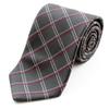 Галстук мужской Michiko London в клетку и полоску, сделан из шелка, Япония, 100% (С Серый)