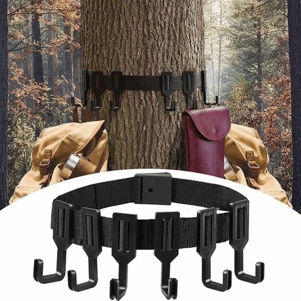 Woven Webbing Gear Hanging Hook Multi-Hooks Hunting Gear Hanger Outdoor Gear Storage