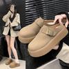 Thick-soled New Temperament Shoes Bag Head Half Slippers Women's Slippers Spring and Autumn 2025 Sense Senior Outer Wear