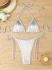 1011 European and American new split bikini sexy bronzing flash swimsuit bikini