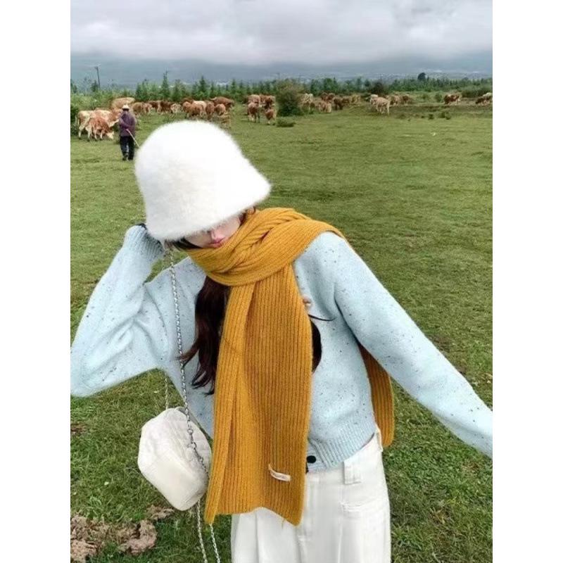 Women's Color Dot Crew Neck Knit Cardigan - Autumn/Winter 2026 Petite Cartoon Sweater Coat in Lazy Style Design.