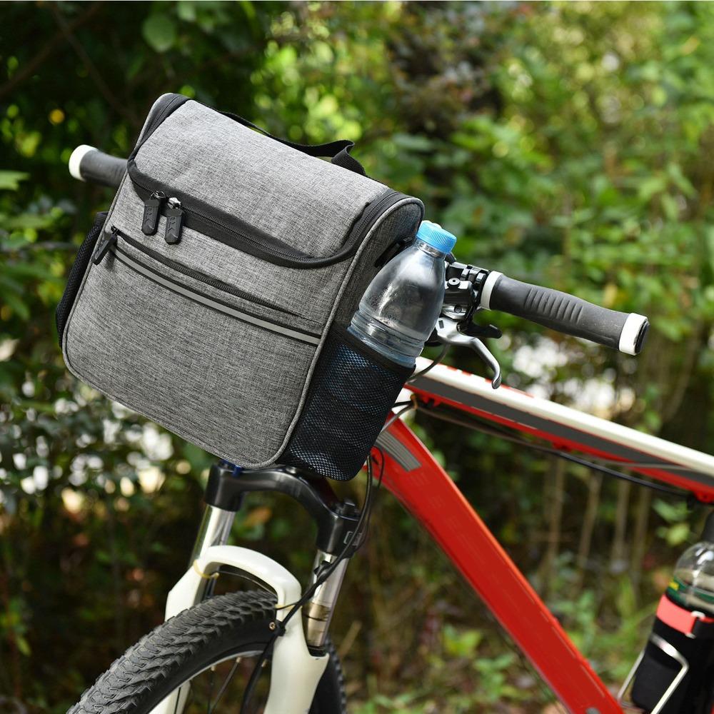 Waterproof Handlebar Basket Bag Thick Insulation Bicycle Pannier Bag Bike Front Bag  Food Storage