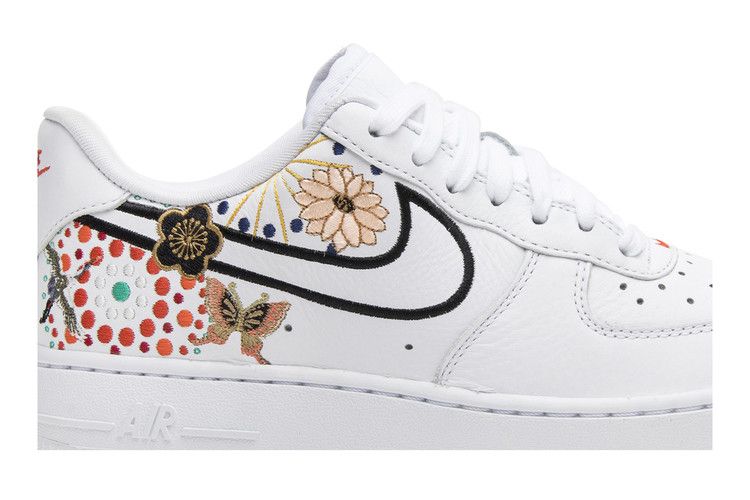 Women's Sneakers Nike Air Force 1 Low Lunar New Year (2018) (Women's) White/White-Habanero Red-Team Orange