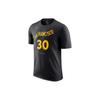 Golden State Warriors 2023-24 Season Stephen Curry 30 Number Letter Print Crew Neck Short Sleeve T-Shirt Unisex T-Shirt Black FN1213-013