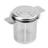 6cm Height Reusable Fine Mesh Tea Strainer Stainless Steel Tea Infusers Basket Lid Tea and Coffee Filters with 2 Handles