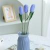 Hand-woven Crochet Bouquet Creative Finished Handmade Plant Knitted Tulips Flower  Home Decor