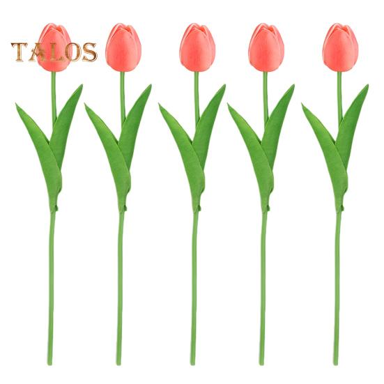 5 шт. Имитация тюльпана 34 см Искусственный тюльпан Поддельные цветы Искусственный тюльпан оптом Подарок на День матери для вазы Главная Кухня Свадьба Весна Украшения для вечеринки