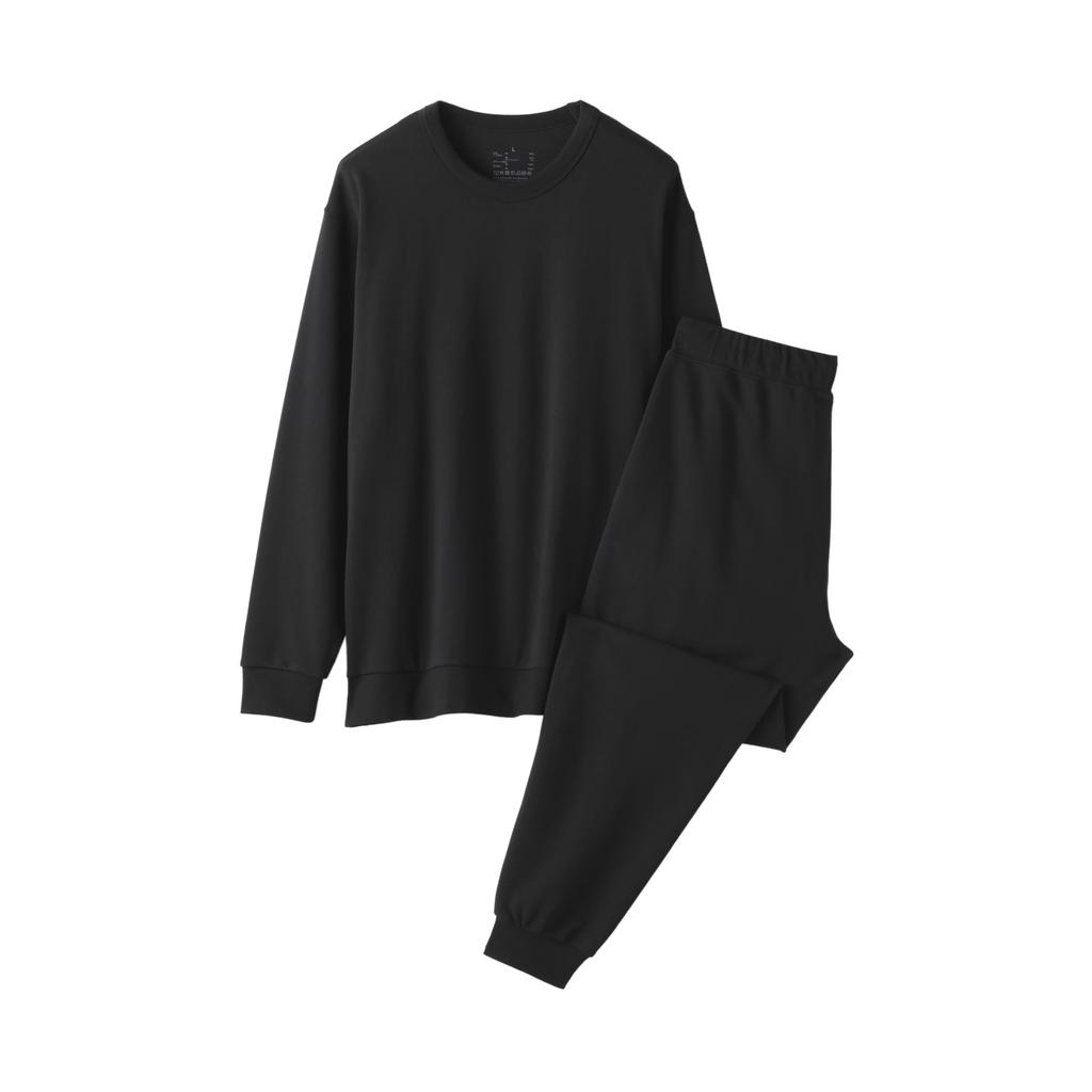 MUJI Флисовый домашний костюм мужской серый