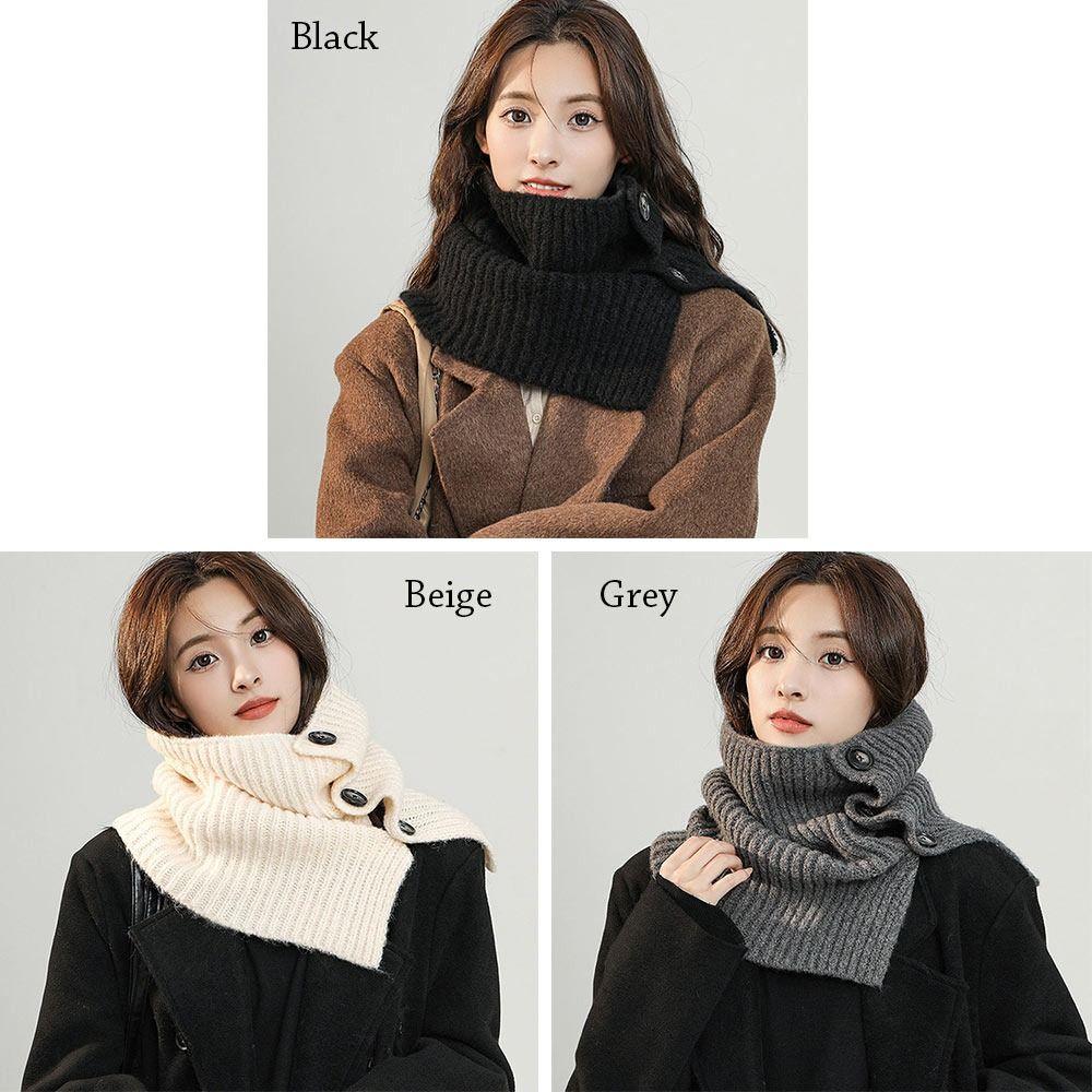 Fashion Warm Windproof Knitted Fake Collar Scarf Neck Warmer Turtleneck