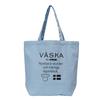VASKA by Tote Bag для A4 Eco Lesson Светло-голубой [Mozu] Женский, Унисекс, Мужской, Легкий, Холщовый, Для документов, Сумка, Сумка, VSHE-03B,