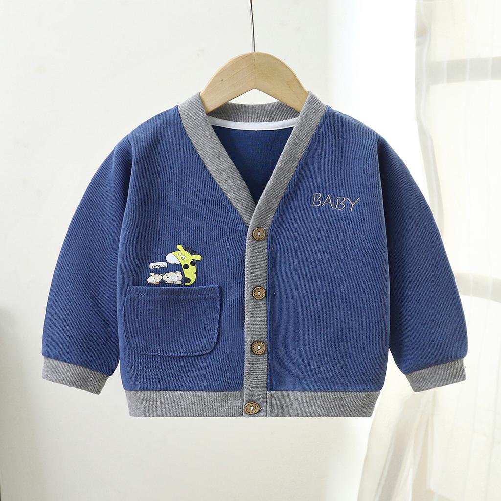 Children's Sweater Coat Fall Boys Casual Cardigan Sweater