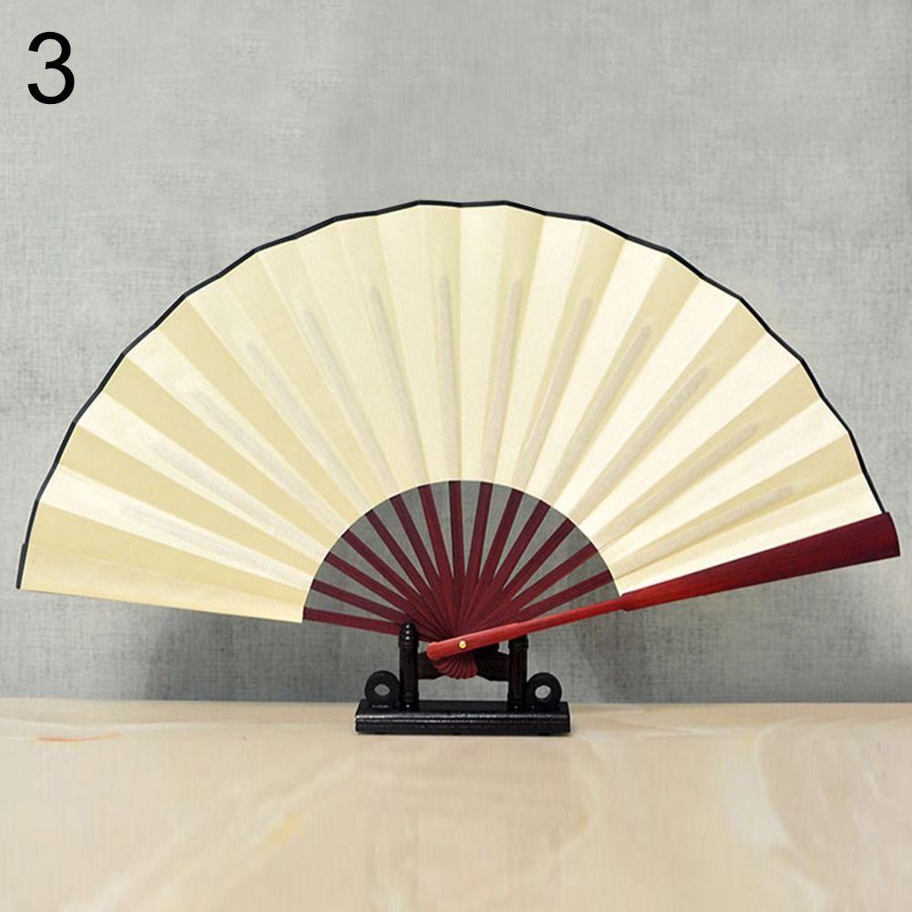 48 см Китайский Тай Чи Декор для свадебной вечеринки Складной сценический веер Веер для йоги Веер для кунг-фу Пластиковый веер из кости