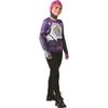 Top FORTNITE Ado Bride Bomber - RUBIES - Fille - Violet - Manches longues et cagoule