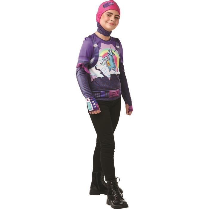 Top FORTNITE Ado Bride Bomber - RUBIES - Fille - Violet - Manches longues et cagoule