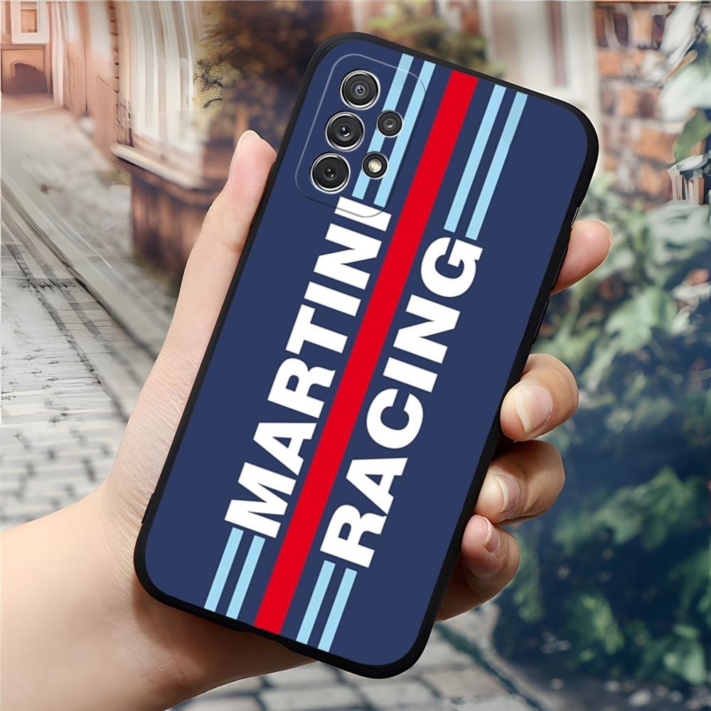 Чехол для телефона Martini Racing с горизонтальной полосой для Samsung Galaxy S24 S23 S26 S22 S25 S20 A16 S21 Ultra Fe Plus A54 A24 A53 Coque