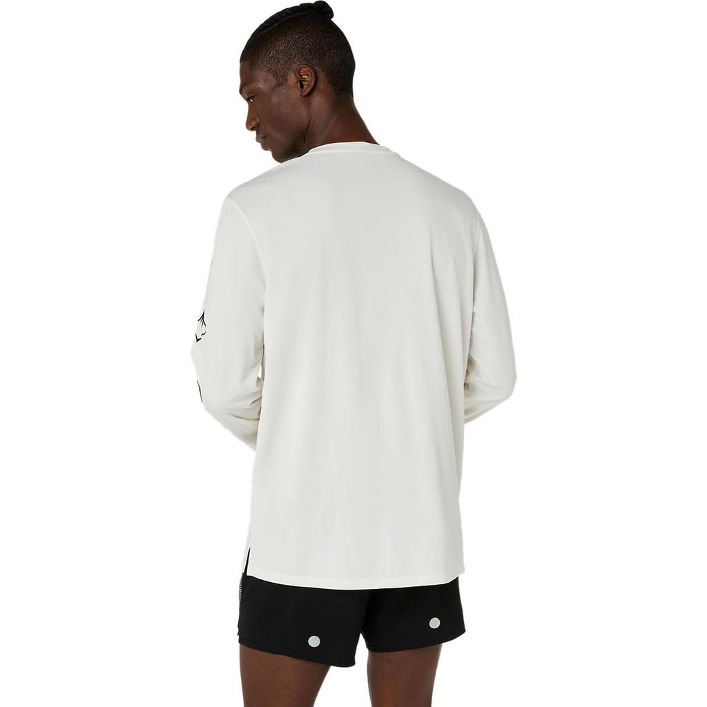 Одежда для бега FUJITRAIL LOGO LS TOP 2011D525 100 L [ASICS] Мужская (КРЕМОВЫЙ ЦВЕТ)
