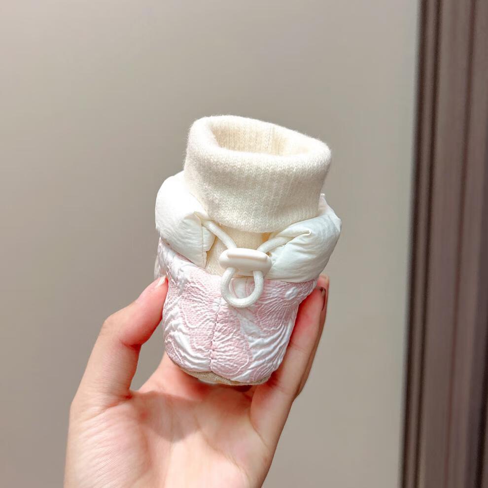 Мягкие туфельки-принцессы для девочки: Плюшевый, Противоударный, для 0-1 года (3-6 месяцев), Идеально подходит для осени и зимы