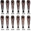 Halloween 2024 Black & White Rose Cross One-Piece Pantyhose - European & American Style