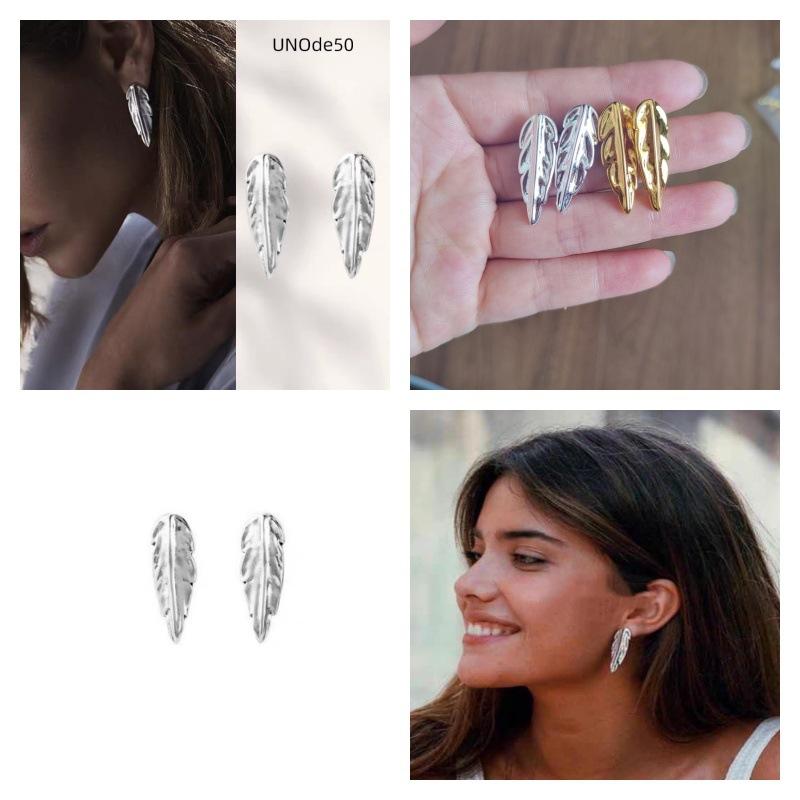 2026 new hot selling fashionable and exquisite geometric leaf earrings, suitable for daily casual versatile items