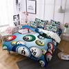 Billiards Duvet Cover Black 8 Ball with Fire Sports Games Theme Billiard Ball Bedding for Boys Girls Teens Bedroom Decorations