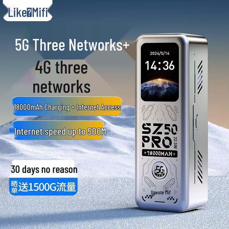 Портативный Wi-Fi 5G: Беспроводная сеть, SIM-карта не требуется, Идеально для путешествий, офиса и использования на открытом воздухе