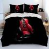 3PCS Bedding Set Red Boxing Gloves Boxer Fight Bedding Set,Duvet Cover Bed Set Quilt Cover Pillowcase,King Queen Size Adult