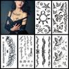 Waterproof Three-Dimensional Color Print Tattoo Sticker, Butterfly Flower Animal Tattoo