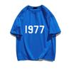 100% хлопок мужская футболка 1977 винтажный принт короткий рукав мужская одежда качество круглый вырез топы повседневная уличная одежда унисекс футболки