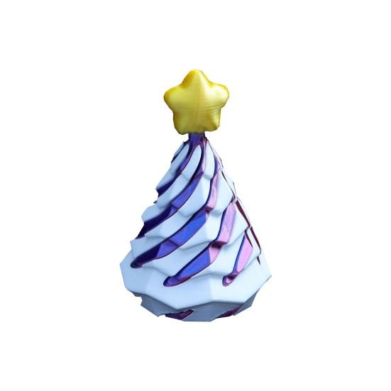 3D-печатная спиральная конусная игрушка, невозможная рождественская елка, сквозная скульптура, вихревая нить, иллюзия, снятие стресса, мини-спиральная игрушка-фиджет для дерева