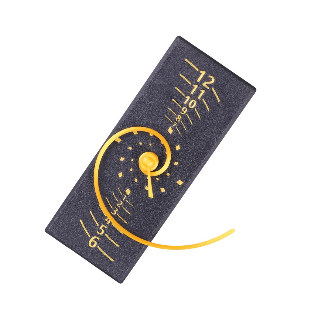 Прямоугольные настенные часы «Спирали Фибоначчи», сочетающие математическую эстетику и современный стиль для уникального домашнего декора