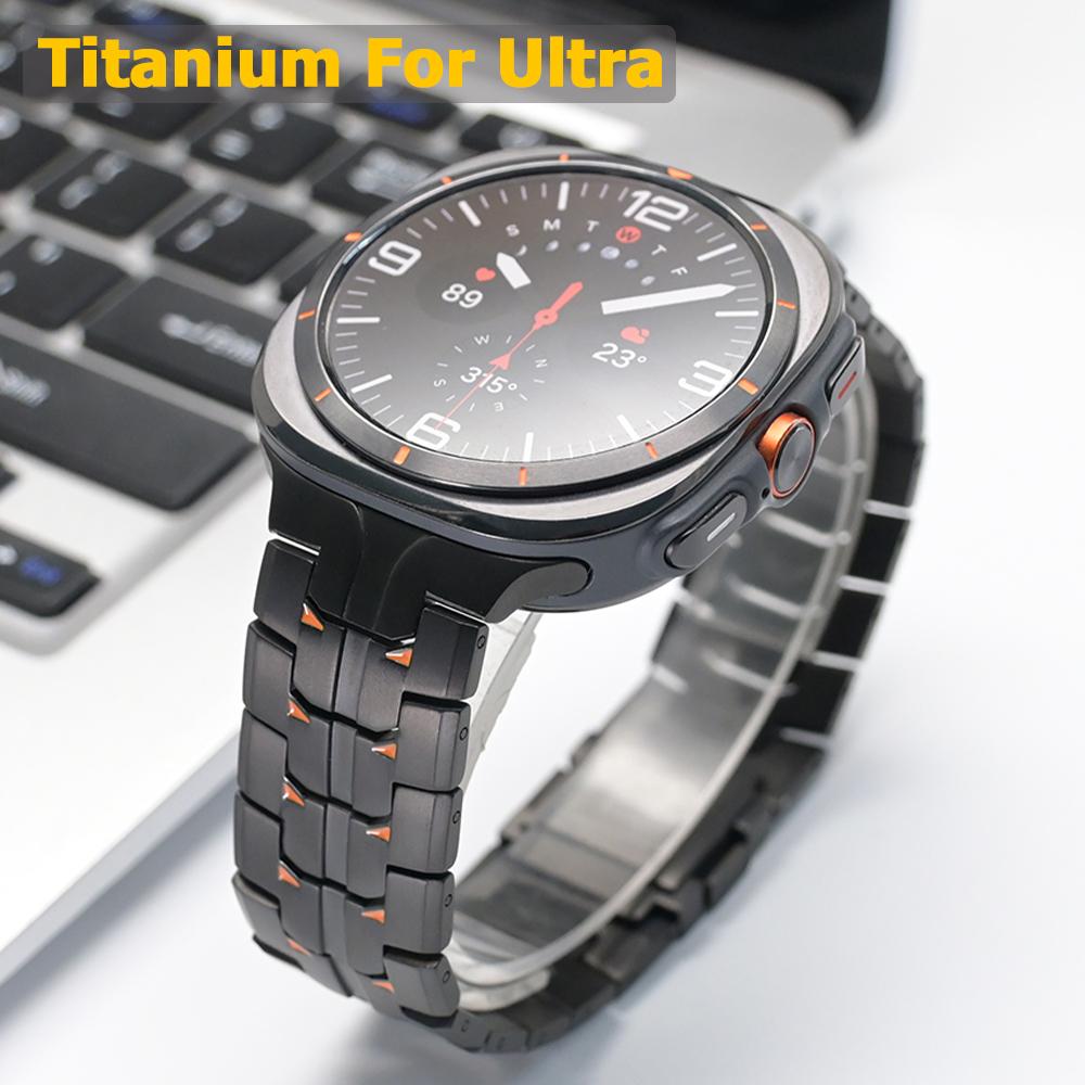 Магнитный титановый ремешок для Samsung Galaxy Watch Ultra 2025 2024 Роскошный ремешок для часов Samsung Watch Ultra 47 мм без зазоров Браслет