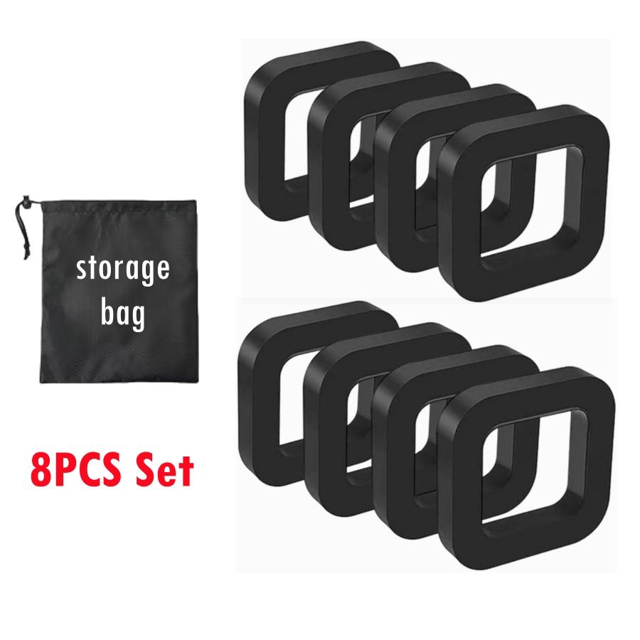 4PCS 2-Inch Hitch Receiver Silence Pad With Storage Bag Reduce Rattle Noise Tow and Stow for Adjustable Ball Mounts of Trailer
