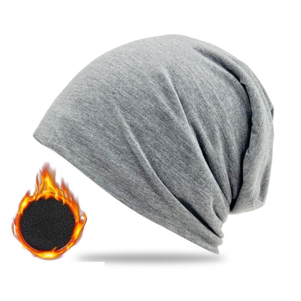 Slouchy Running Cycling Cap Polar Fleece Earmuffs Bicycle Hat Winter Beanie Hat for Men Women