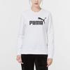 Puma Ess Logo Print Толстовка Женская Топы Белый 847678-02