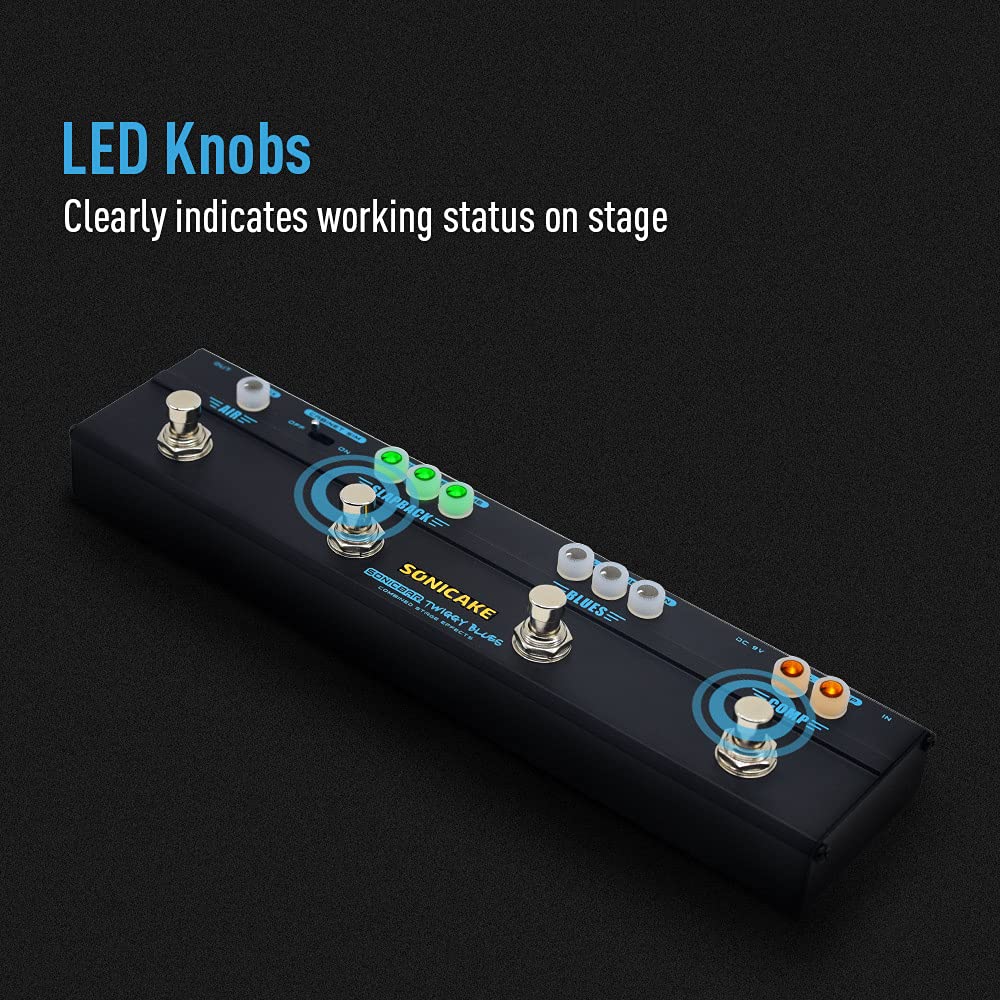 SONICAKE Delay Reverb Compressor Overdrive Multi Effects Twiggy Blues & & &