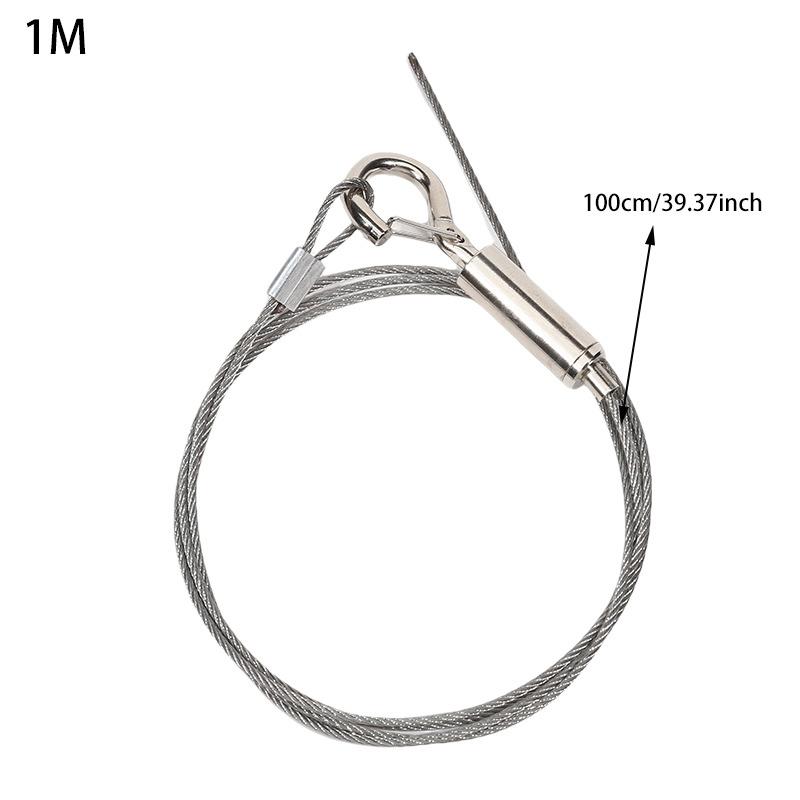 Adjustable Automatic Wire Rope Spring Hook Clothesline Picture Hanging Solution System Suspension Code Stainless Steel Cable