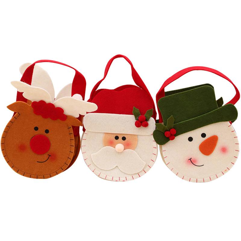 Christmas Gift Bag Candy Bag Non-woven Christmas Apple Gift Bag Christmas Decoration