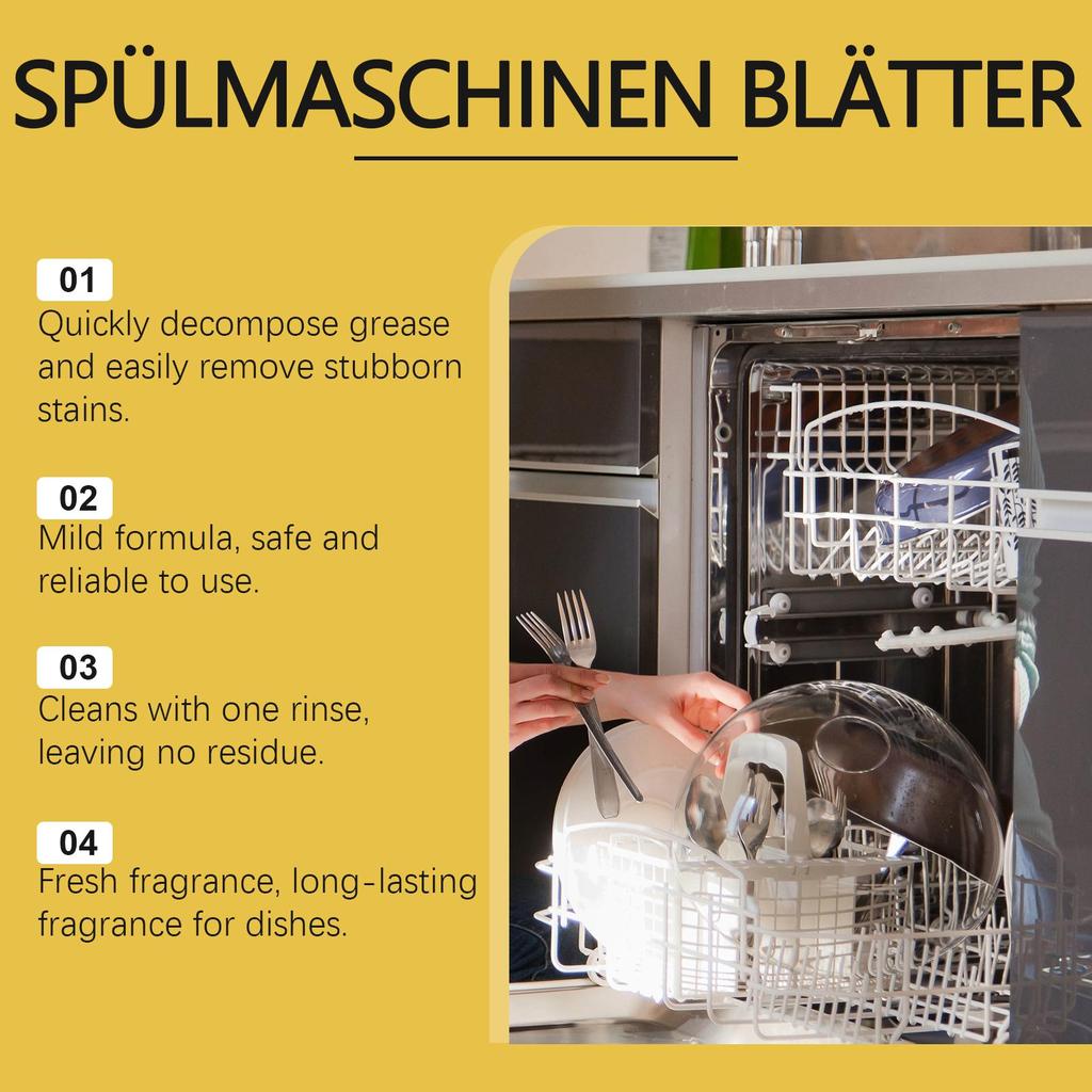 Dish Detergent Tablets Kitchen Dish Degreasing & Degreasing Fresh Gentle Dishwashing Dish Cleaning Tablets