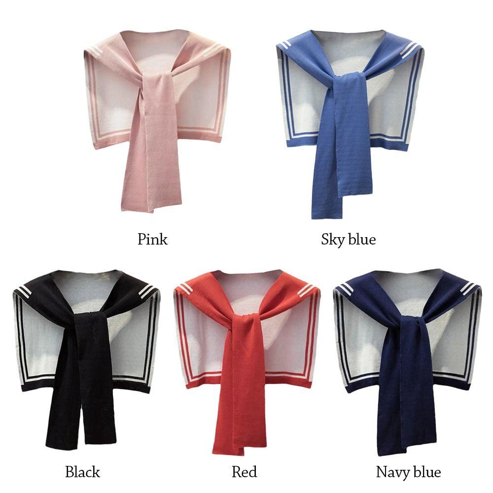 Warm Sweater Scarf Soft Shawl Wraps Women Knitted Fake Collar Party