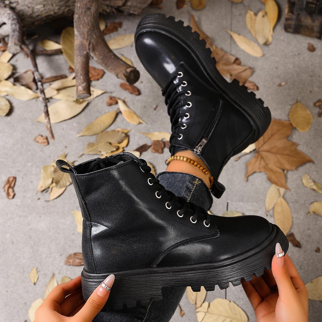 2025 ботинки Мартин женские короткие ботинки британский стиль осень и зима новые женские ботинки трендовые на толстой подошве тонкие ботинки дети