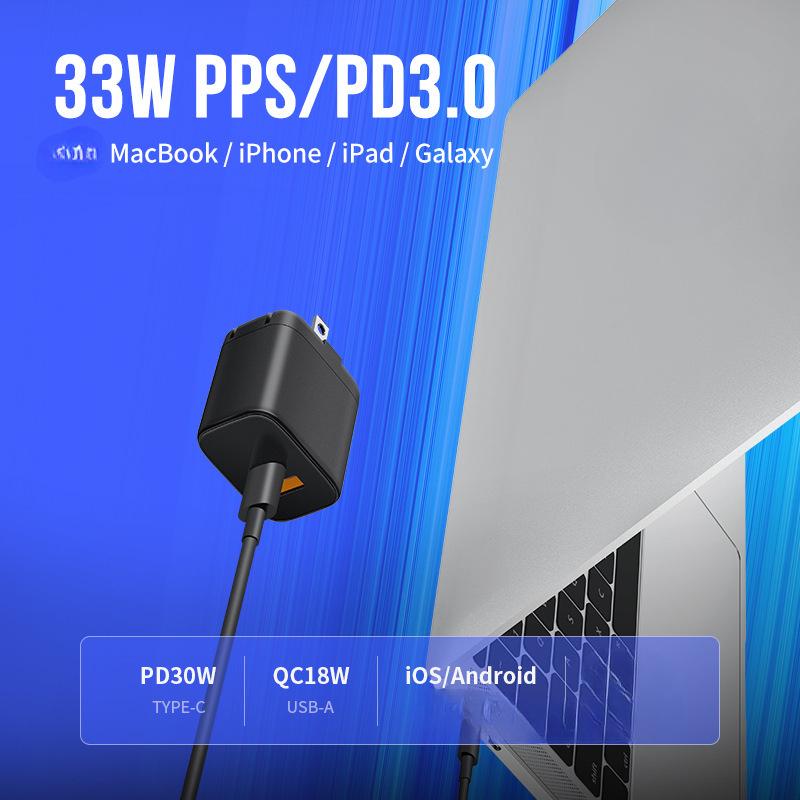 PD33W Регулируемая в США Быстрая зарядка Сертификация ETL Применима к Apple IPhone 15 Зарядное устройство Apple UL30W Головка для быстрой зарядки