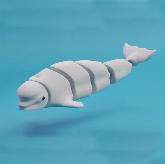 Экологичные 3D-печатные модели морских животных, имитация, креативные украшения, фигурки для интерактивной игры родителей и детей