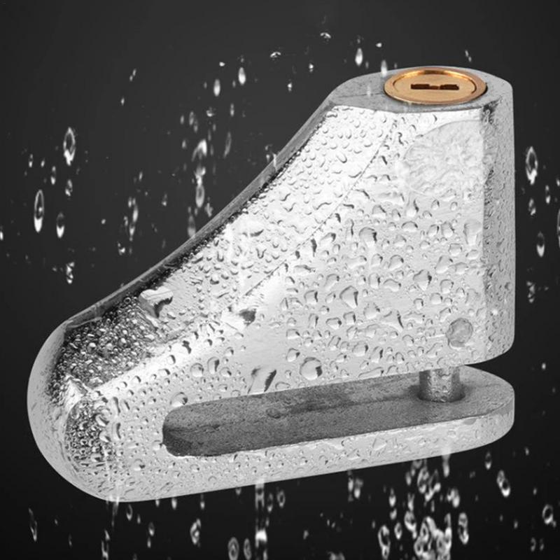 Противоугонный велосипедный замок, портативный мотоциклетный дисковый замок, алюминиевый сплав, дисковый тормоз, сигнализация, замок, аксессуары для велосипеда