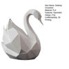 Desktop Ornament Minimalist Geometric Design 3D Printed Swan Sculpture Versatile Decorative Figurine Room Decor